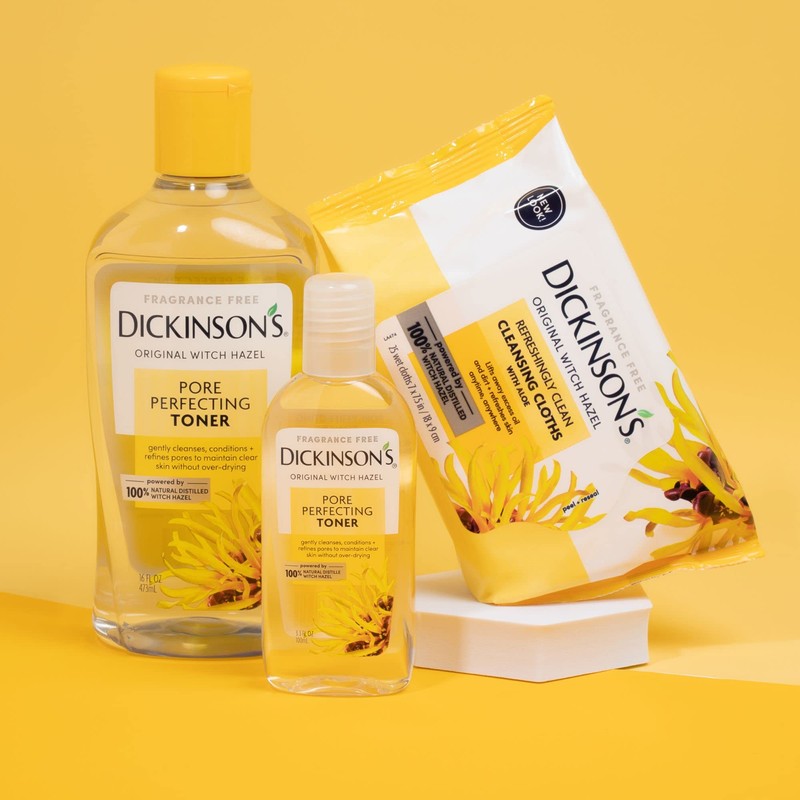 Dickinson's Original Witch Hazel Refreshingly Clean Cleansing Cloths with Aloe