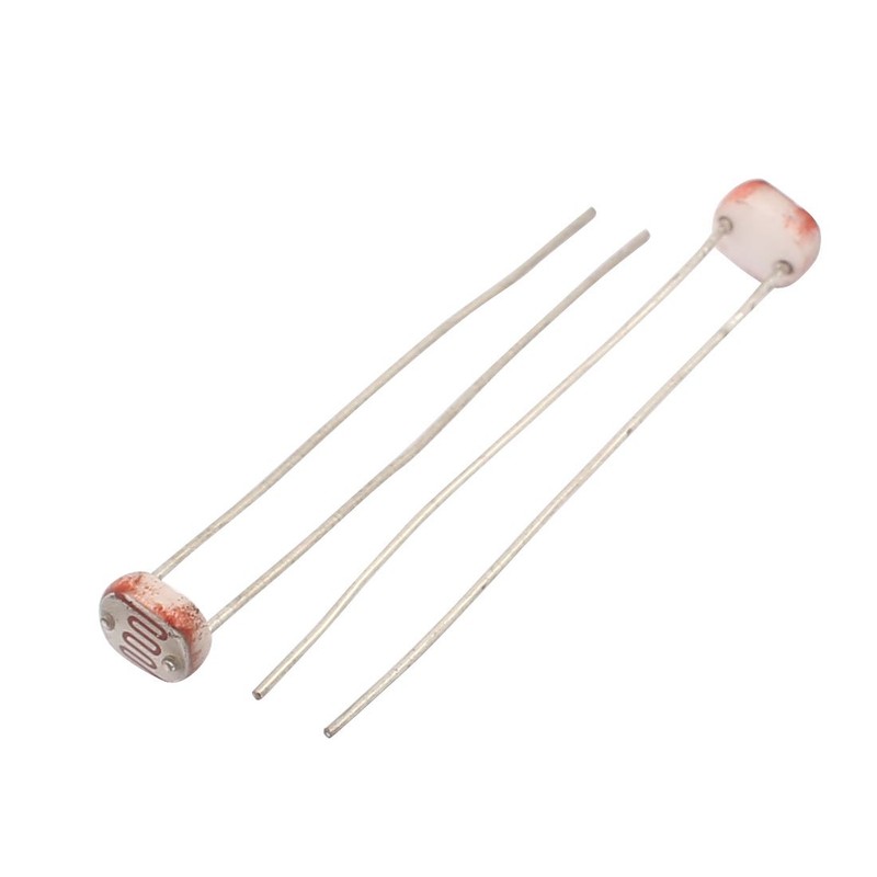 Sourcingmap 2Pcs 5517 Photoresistor LDR CDS 5mm Light-Dependent Resistor Sensor