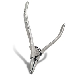 HAZET 1846C-2 180 mm Circlip Pliers - Chrome-Plated/Steel Grey