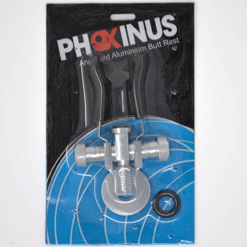3 Pack of Phoxinus Anodised Aluminium Butt Rests. Adjustable rod