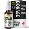 Borage Oil 60ml – 100% Pure Cold-Pressed Oil for Skin,