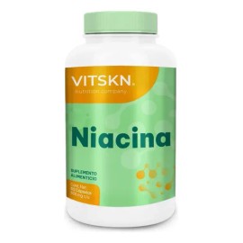 Niacina Vitamina B3 Súper Premium Vit & Skn 60 Cápsulas Sabor Sin Sabor