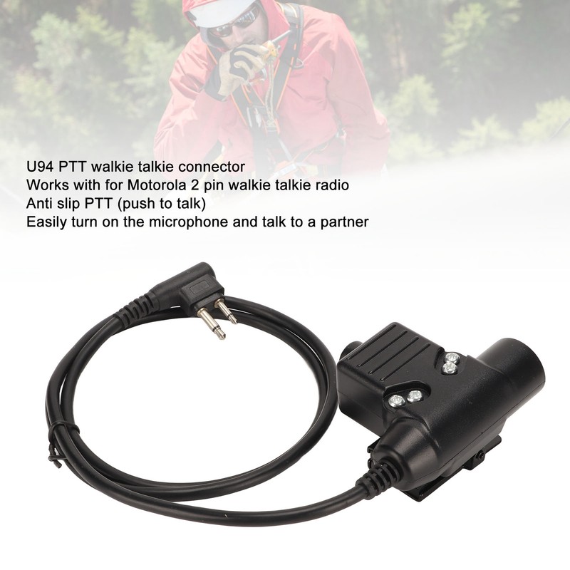 U94 PTT System Adapter 2 Pin M Head Dual Plug