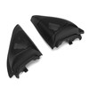 Pair Car Door Speaker Cover Audio Tweeter Trim Black Replacement