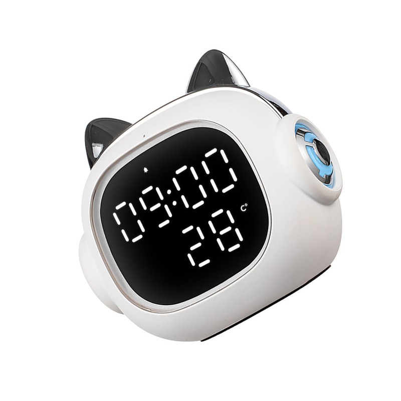 Intelligent Mini Alarm Clock with Bluetooth Speaker Night Light Cute