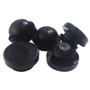 POWERWORKS 5 pcs Brake Pedal Rubber Stopper Black Fits for