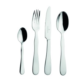 Ergonomisches Spezial-Besteck "Antaris" mit versteckter Hilfsfunktion, Besteck für Parkinson, Schlaganfall, Seniorenbesteck - Meisterqualität in edler Optik, 4er Set im Geschenkkarton