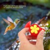 AMONIDA Bird Feeder, 2pcs Plastic Hummingbird Feeder Garden Outdoor Mini