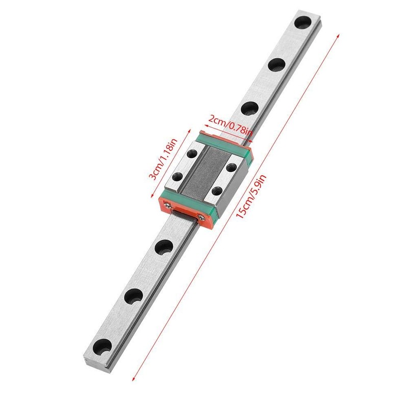 Qiilu Linear Rail Guide Linear Guide Rail Slide Rail LML9B