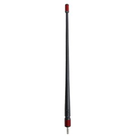 Votex - The Spartan - 13 3/4 Inch Rubber Antenna fits Toyota Tacoma | Tundra - USA Stainless Steel Threading - Red Carbon Fiber Trim - Tuned Internal Copper Coil
