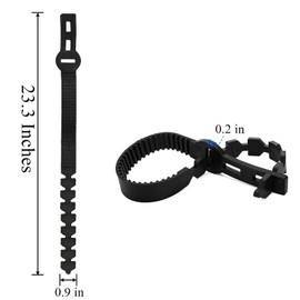 Coloch 10 Pieces Tree Stake Support Bands, Adjustable Tree Plant Ties Reusable Garden Trees Strap Durable Branch Rubber Ties Garden Stake Connectors for Cable Plant, Young Tree, 23.3 Inches