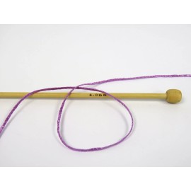 Ice Yarns Lilac Purple Fettuccia Skinny Ribbon Yarn 82226 Ice Yarns 50g 114yd x 2mm wide