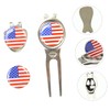 TOVINANNA 3sets Professional Golf Marker Divot Tool Hat Clip Golf