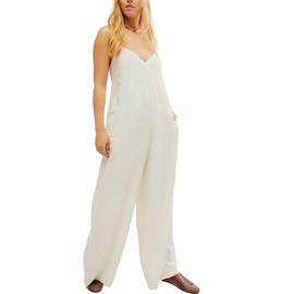 Free People Women's Drifting Dreams One-Piece, Snowbell LG