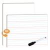 Dry Erase Lined Whiteboard for Kids, White Board with Lines