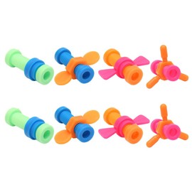 Toyvian Fidget Toys Small Finger Toy Pencil Topper: 8pcs Finger Sensory Toy Hand Fidget Tool Flipper Pencil Top Goodie Bag Stuffers random color Relax Toy