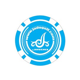 JADO JGCM2222 Stripe Tribal Series Casino Chip Marker, Turquoise Blue White, 2023 Model