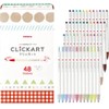 Zebra Clickart Water-Based Pen 48 Colors All Color Set 0.6mm WYSS22-48C Japan Import