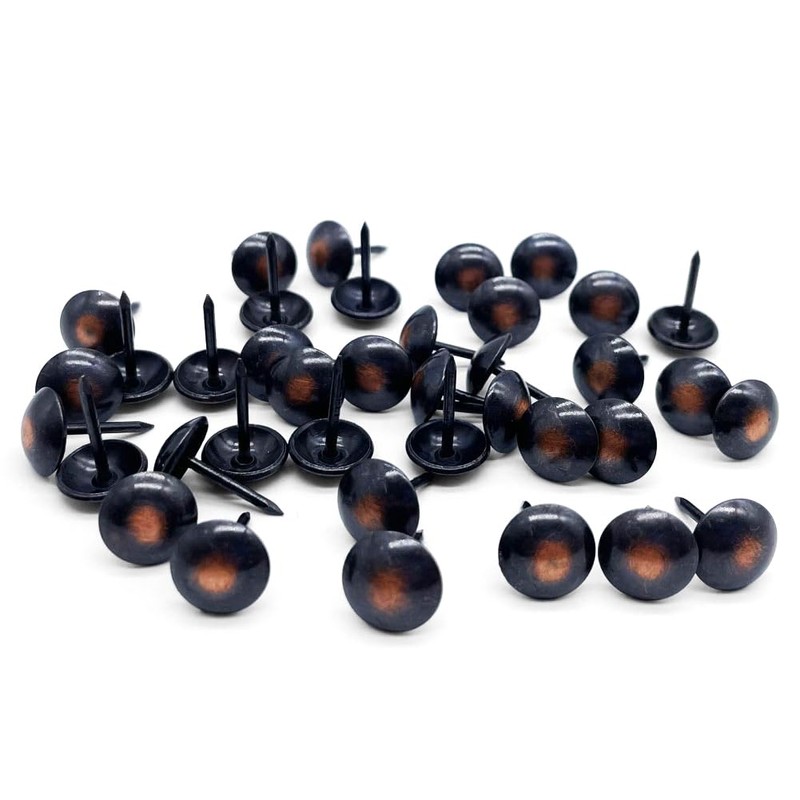 Let's Decorate 200PCS Upholstery Tacks D11mm/0.43" Bronze Nails, Copper Decorative
