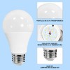 Paquete 10, Focos 10w Led Ahorrador, E27, 700lm Luz Bca