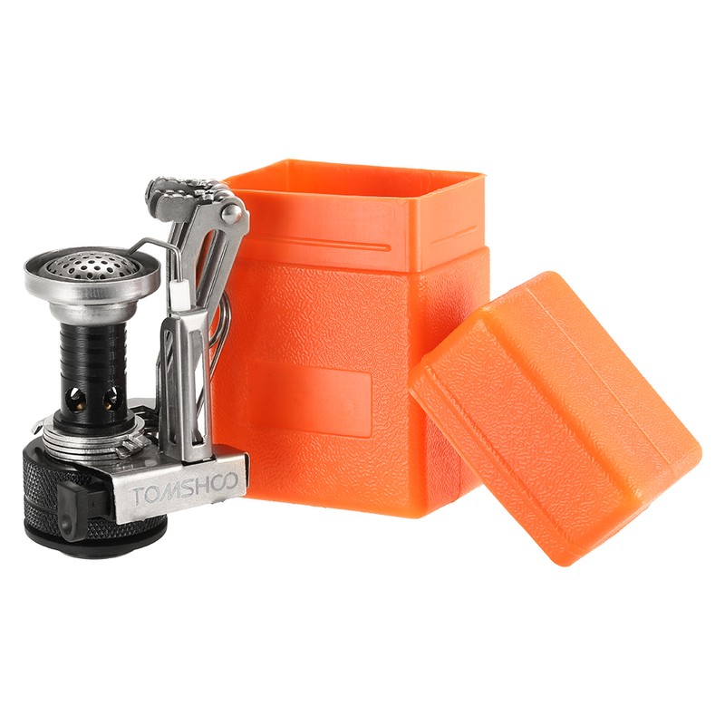 Mini Backpacking Canister Stove Burners Camping Outdoor Cooking Foldable Hiking