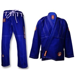 ROLL HARD Brand Brazilian Jiu Jitsu Kimonos - Blue (A7)