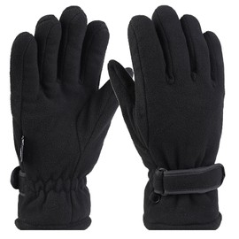 Winter Warm Gloves - Thickened Thermal Lined Knit Mittens for Men & Women - Outdoor Cold Weather Skiing, Cycling & Snow Shoveling