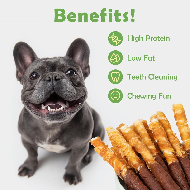 MON2SUN Dog Treats 5 Inch Double Flavor Chicken & Chicken