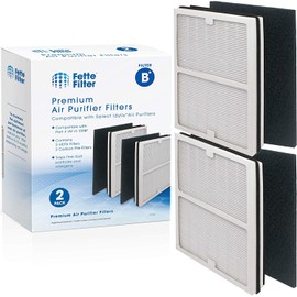Fette Filter - 2PK Air Purifier Filter with Carbon Prefilter Compatible with Idylis B Models: AC-2125, AC-2126, IAP-10-125, IAPC-40-140, IAP-10-150, IAP-10-050, Compare to Part # IAF-H-100B Pack of 2