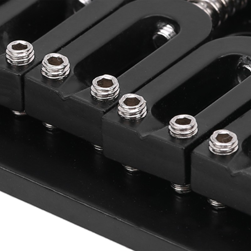Electric Guitar Bridge 7 Strings GA891 Fixed Musical Accessories Black