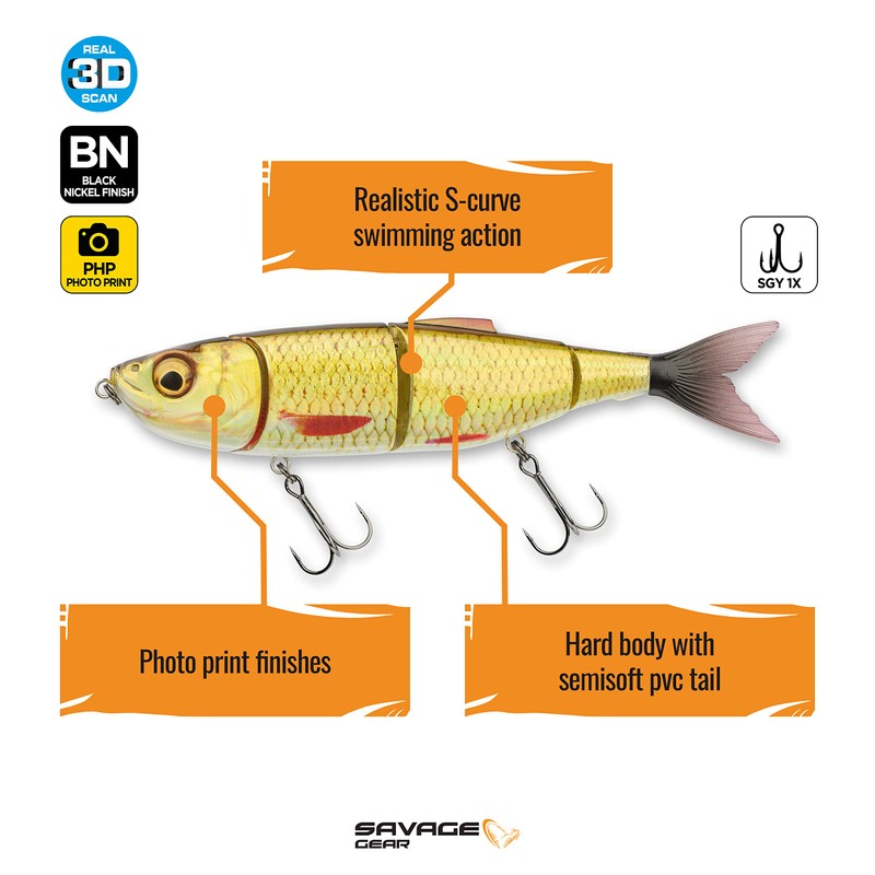 4Play Pro 6 1/4" 1 1/4oz Golden Shiner 4P-165-GS One