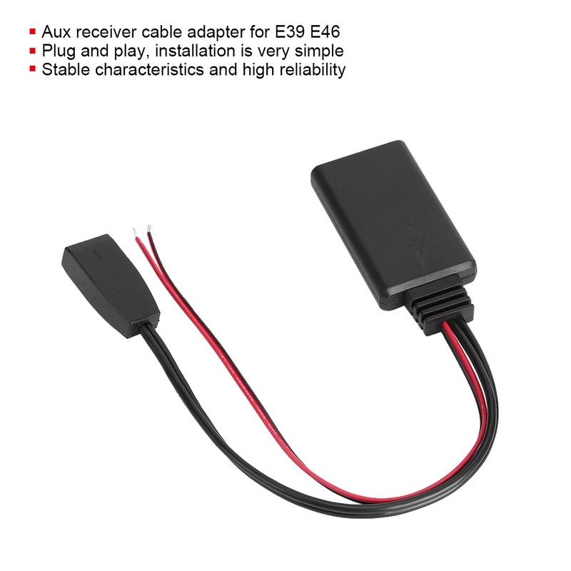 10-pin Car AUX Receiver Cable Adapter Compatible with Bluetooth 4.1