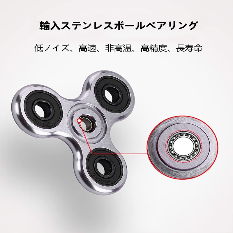 SHULLIN Spinner Aluminum Alloy Hand Spinner Stainless Steel Bearing Stress