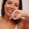Fettero Necklace Chain Metal Allergy-Friendly Necklace Popular 14K Gold A-Z