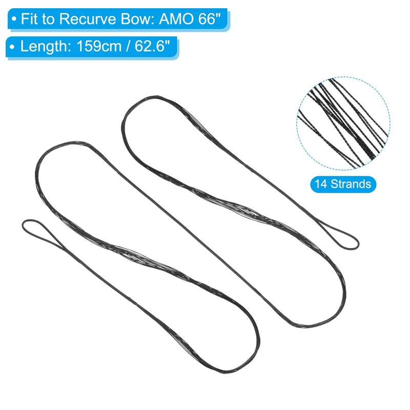 PATIKIL Recurve Bow String, Archery Bowstrings Replacement 14 Strands Longbow