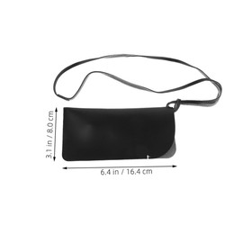 Healvian 2pcs Leather Sunglasses Pouch Case Lanyard Portable Eyeglass Holder for Travel Soft Storage Organizer for Men and Women