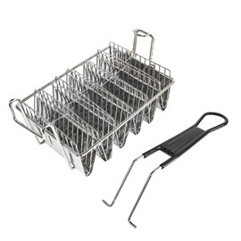 6 Shells Taco Fryer Basket V-Shaped Taco Shell Mold Deep Fryer Taco Holder Basket for Burritos and Tortillas Stainless Steel with Handles