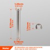 motoparty Replacement Stainless Steel Pivot Pin for Garelick Eez-in Boarding