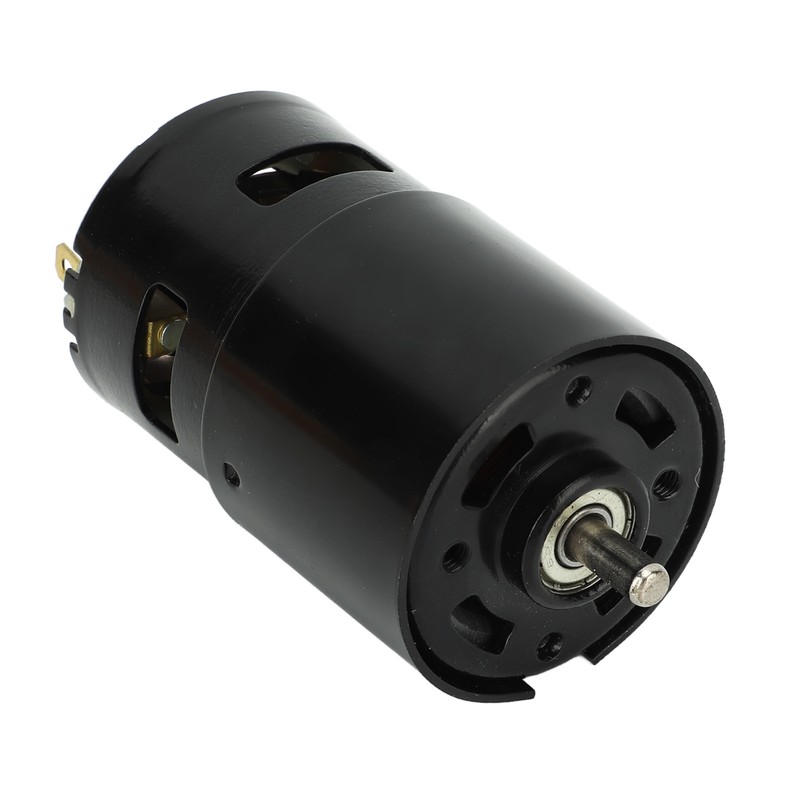 High Torsion DC Motor 12000RPM Round Shaft Fast Speed Red