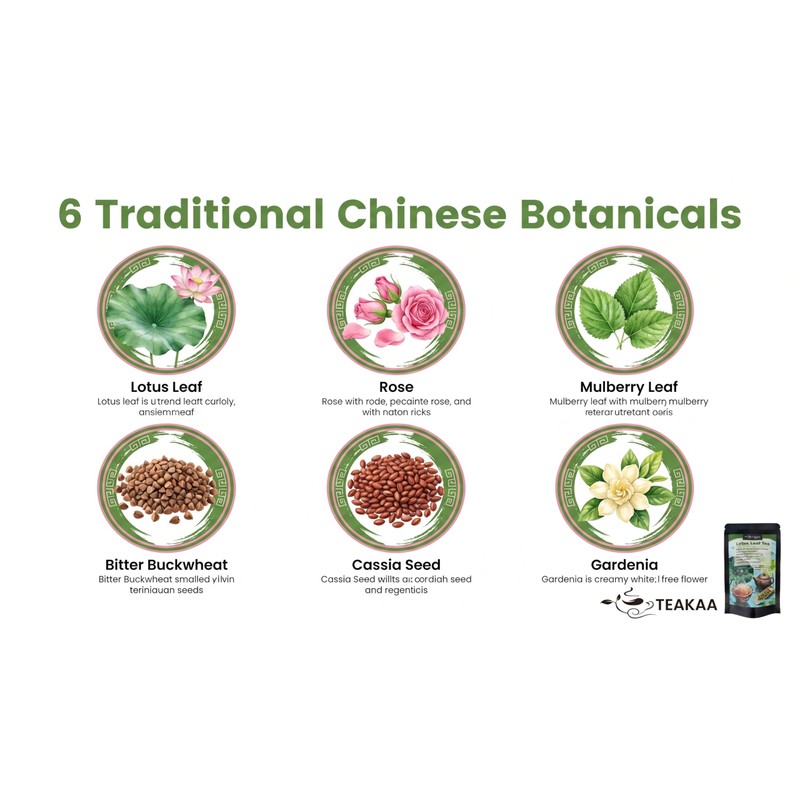 TEAKAA Lotus Leaf Tea | Traditional Chinese Lotus Leaf Herbal