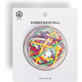 U Brands Ball Of Rubber Bands, Assorted Colors