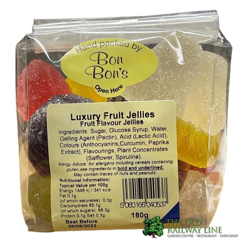 Luxury Fruit Jellies - Bon Bon's Luxury Hand-Packed Confectionery