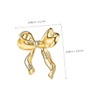 BESPORTBLE 2 Pairs Gold Bowknot Earrings for Women Teens Stylish