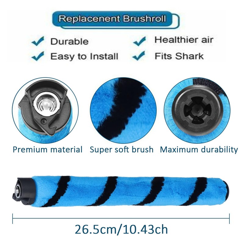 Vacuum Cleaner Roll Brush, Soft Rolling Brush Replacement Brush Roll