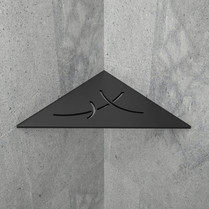 Bernkot Corner Shower Shelf 10" Matte Black 304 Stainless Steel