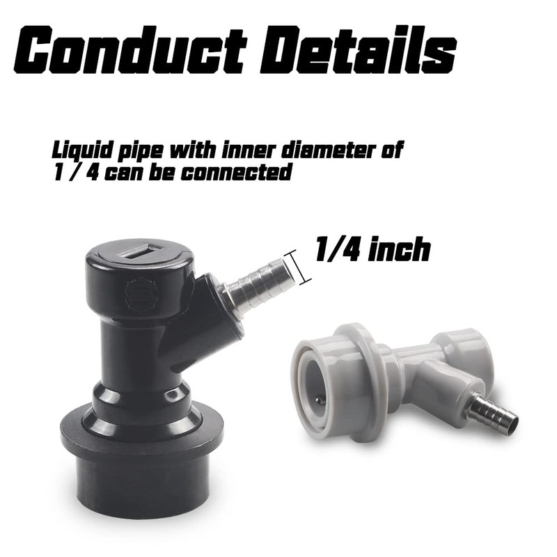 2 Pair Ball-Lock Barb Dis-connects Set by PERA