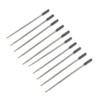 10PCS Metal Pen Refills - Blue and Black 115mm Replacement