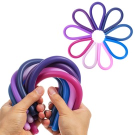 Mr. Pen- Monkey Noodles Fidget Toy, 9 Pack, Magic Castel Color Theme, Colorful Non-Toxic Silicone, Stretchy Fidget Toy, Monkey String, Stretchy Sensory Strings