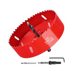 5 Inch / 127mm HSS Bi-Metal Hole Cutter with Pilot Drill Bit, Hole Saw for Wood, Plastic, Drywall, Metal Sheet