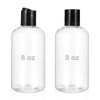 Wanmu 2Pcs 8 oz Plastic Squeeze Empty Bottles for Liquids,